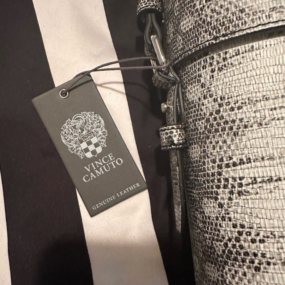 Vince Camuto | Silver Snakeskin Crossbody Bag | NWT - Picture 3 of 3